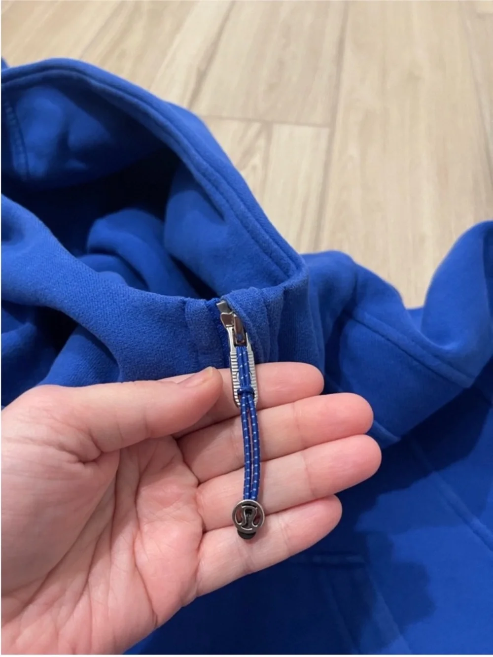 Lululemon Scuba Oversized Half Zip Hoodie Cerulean Blue Sz M/L